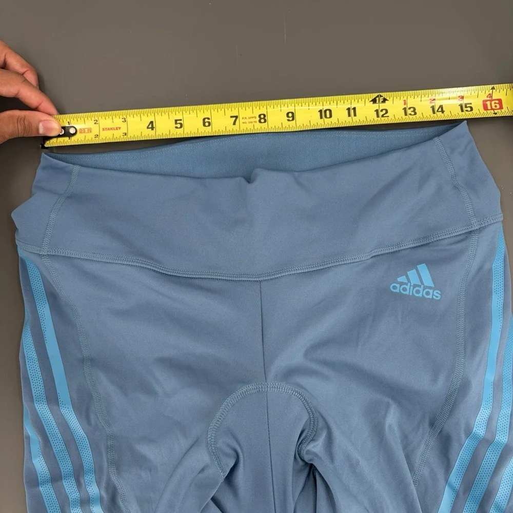 Adidas Padded Parley Ocean Cycling Shorts Women's Size XL Blue H65308 Tights